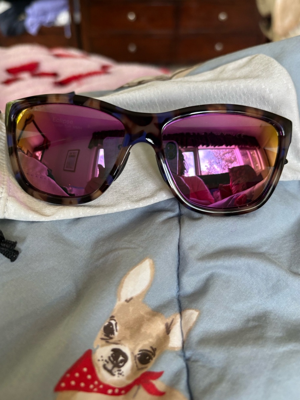 SMITH Women's Polarized Fashion Sunglasses in violet Mirror lenses